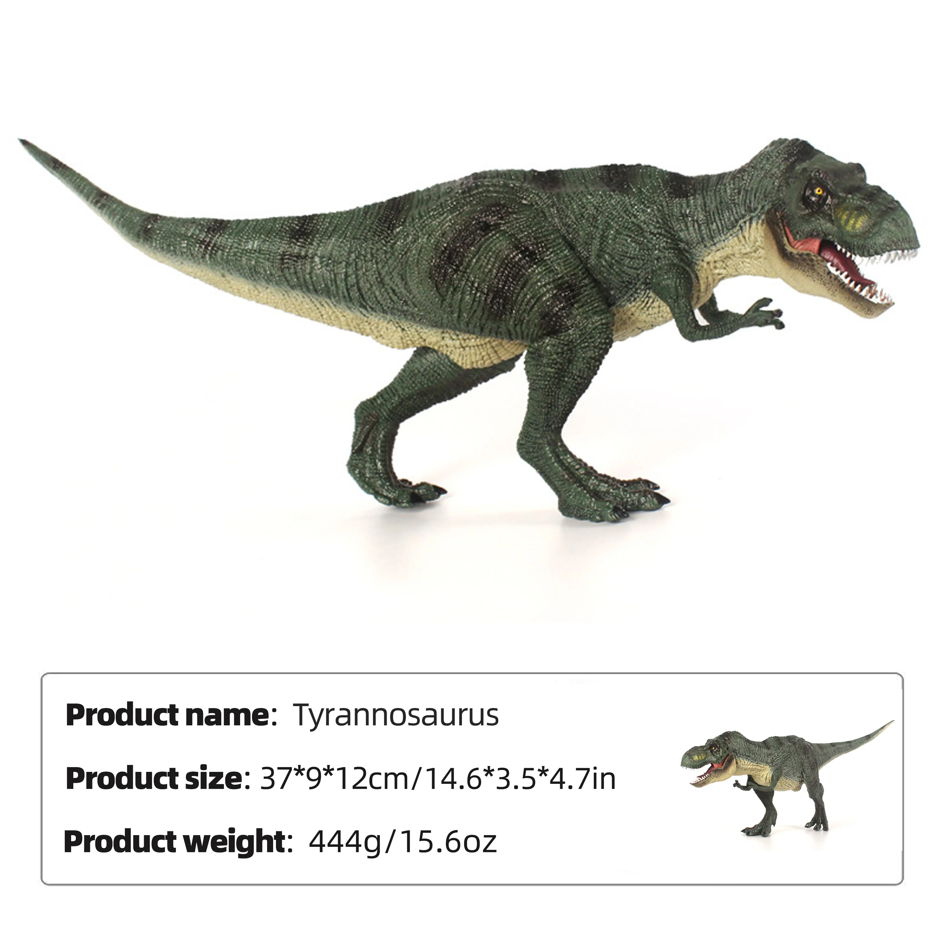 Nieuwe Jurassic Tyrannosaurus Statische Model Jurassic Park Film Dieren Decoratie Verzamelen Halloween Kerst Verjaardagscadeau Kids Speelgoed