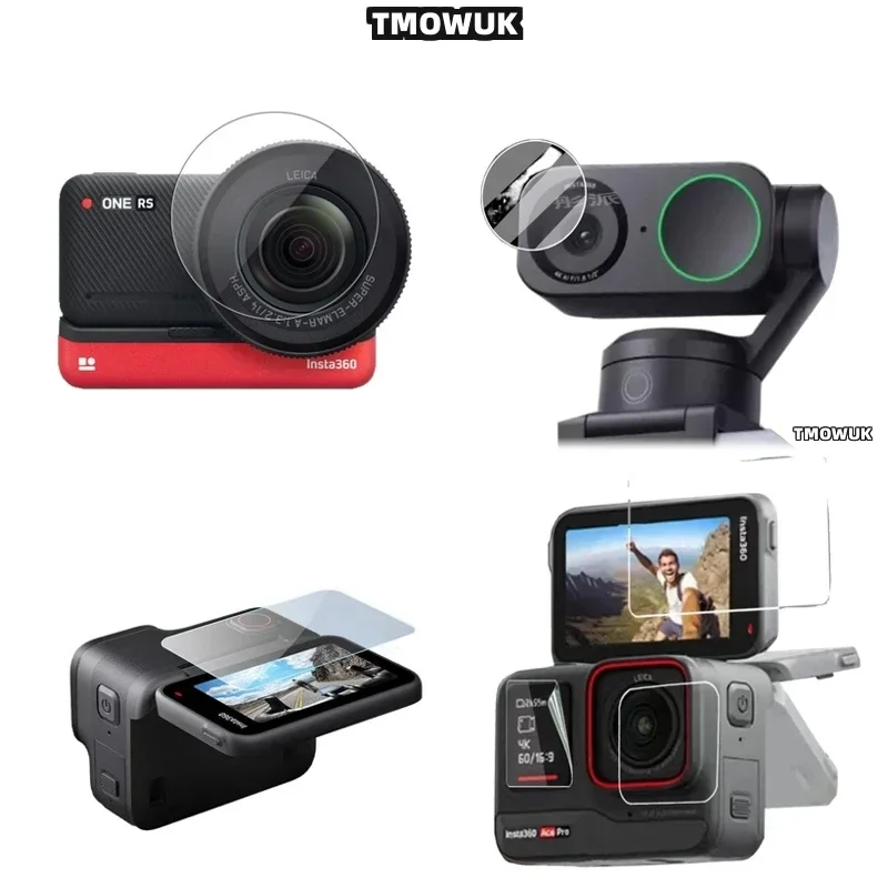 

Ultra Clear Tempered Glass Screen Protector For Insta360 One RS Link 2C