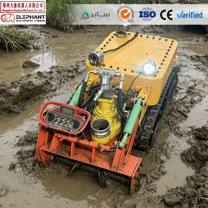 Sludge Removal System for Chemical Lagoons and Chemical Plant Wastewater Tank Cleaning Machine with Robotic Cleaning Solutions
