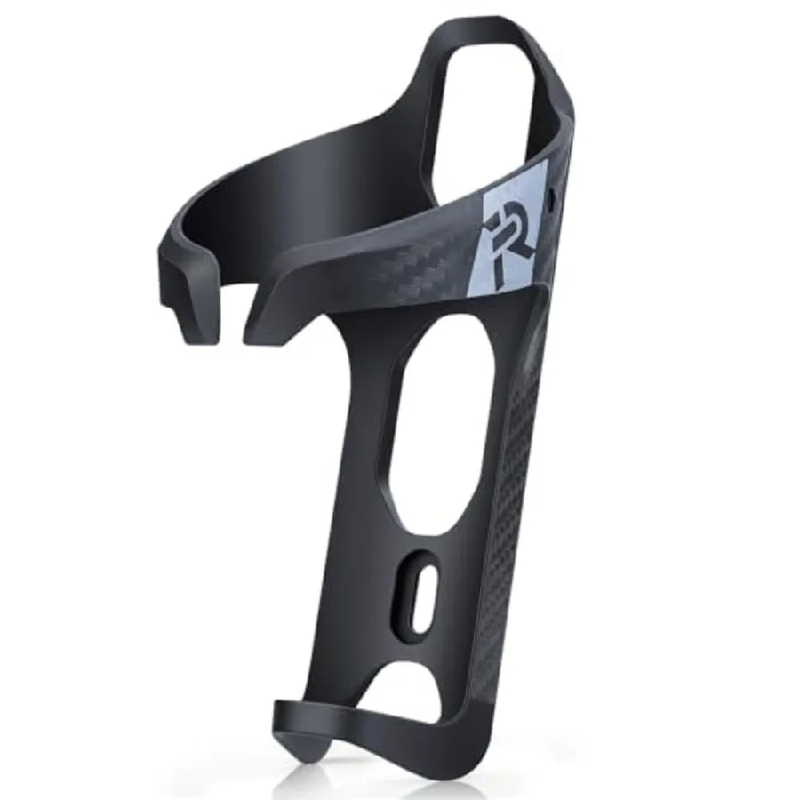 

Bike Water Bottle Holder: ultralight sturdy carbon fiber, black, universal fit for road/mountain bikes, corrosion-resistant, in