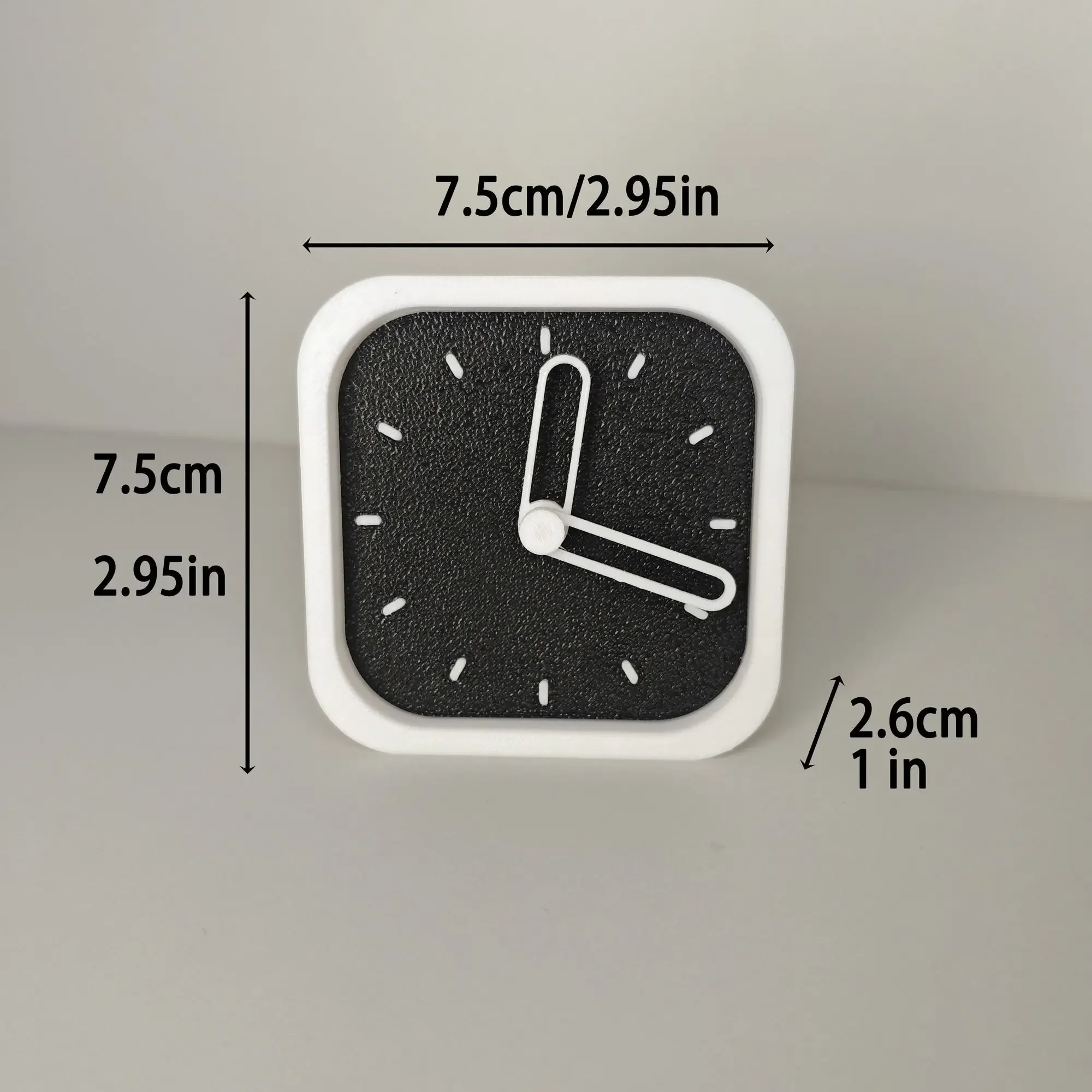 Simple Refrigerator Magnetic Clock Modern Art Desktop Silent Clock Watch Ornament Home Kitchen Fridge Decoration