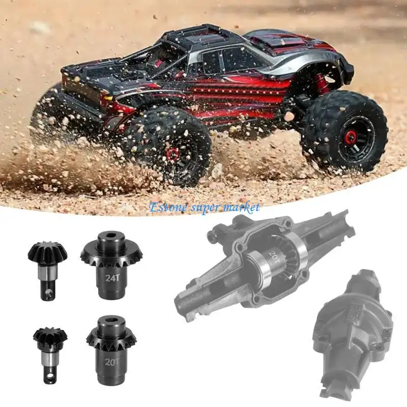

090B Crafted Steel Gear Kits for Remote Control Truck Enthusiasts 20T 24T