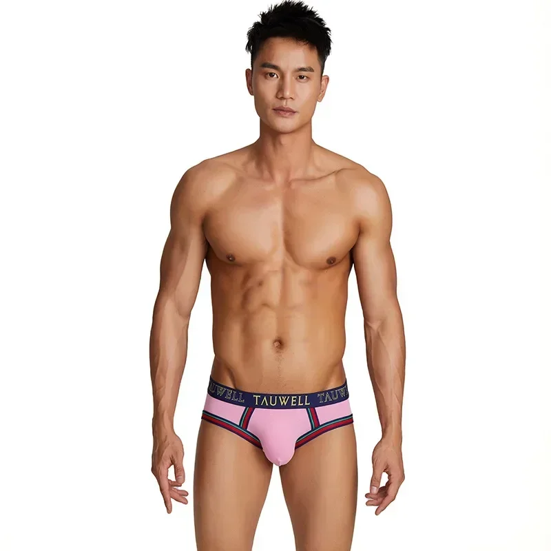 Cotton Bulge Briefs for Men Sexy Low Waist U Convex Pouch Underpants Breathable Comfortable Sports Panties Student Daily Knicker