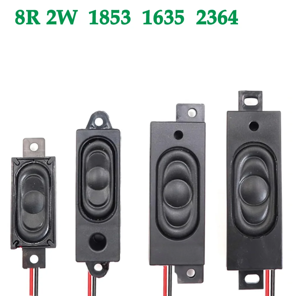 

1Pair LCD Monitor/TV Speaker Connector Horn 8R 2W 1853 1635 2364 Loud speaker 3718 5318 6423 2258 thickness 18MM