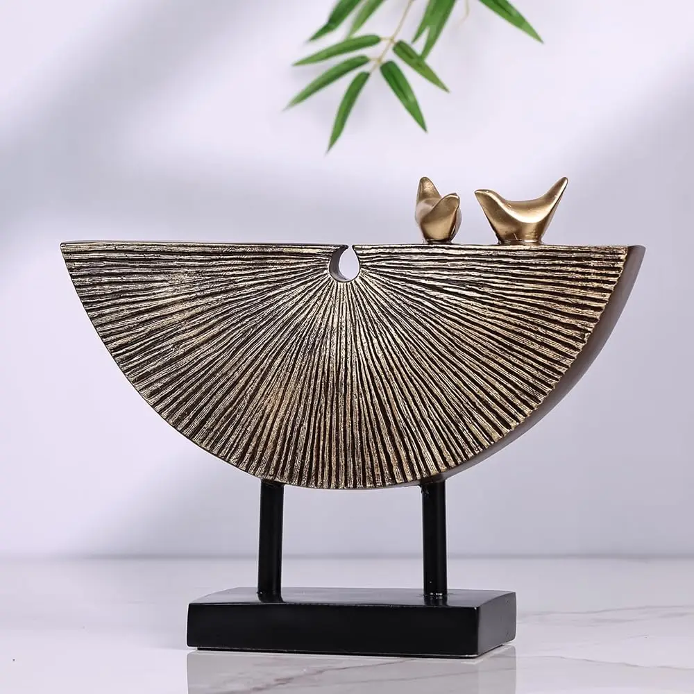 

Vintage Gold Home Decor Statues,Modern Abstract Sculpture Decor,Unique Line Decor For Home Interior Accent Decor