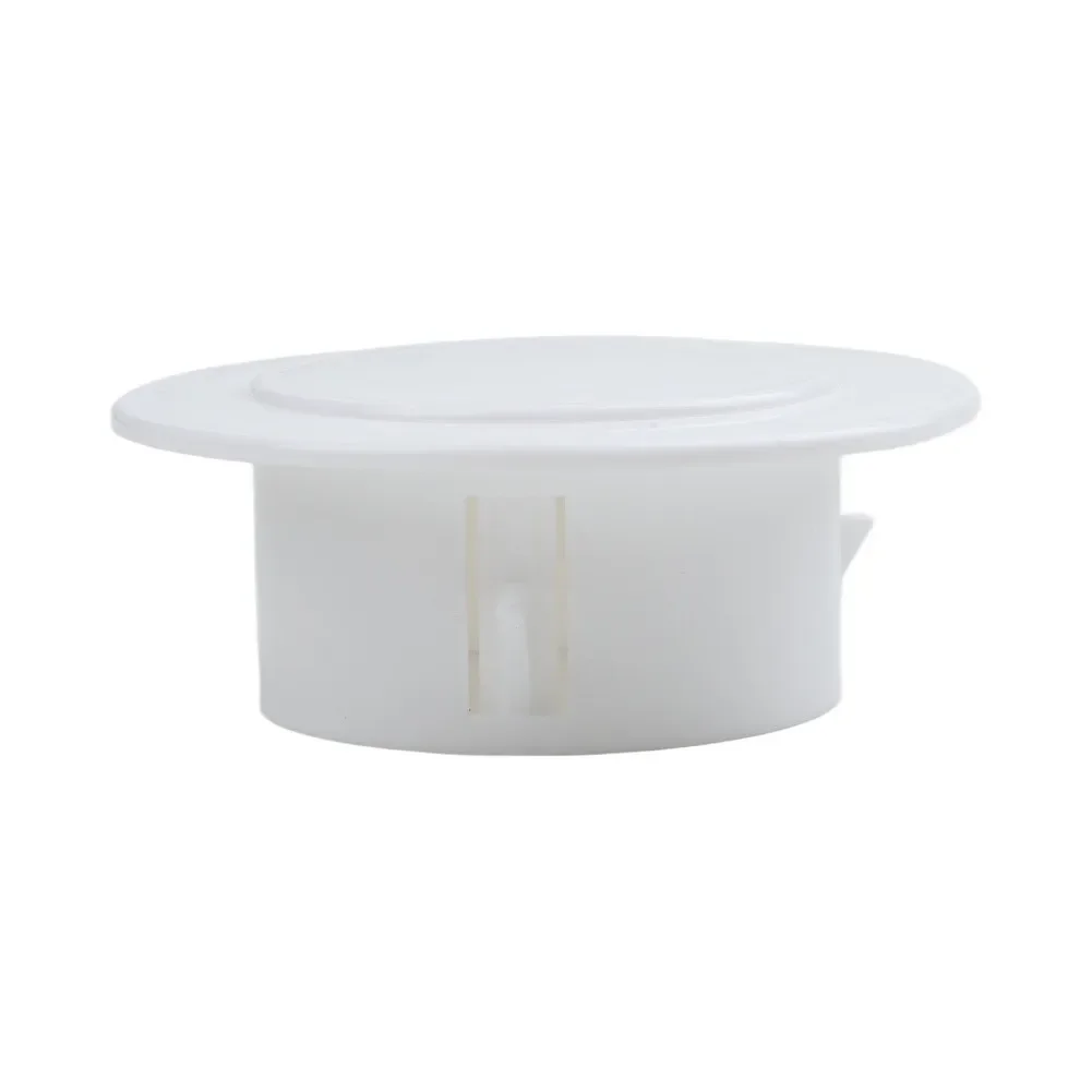 AC Ventilation Hole Cover with Round Plastic Mesh Design 40mm through 150mm Diameter Cap for Wall-Mounted HVAC Apertures