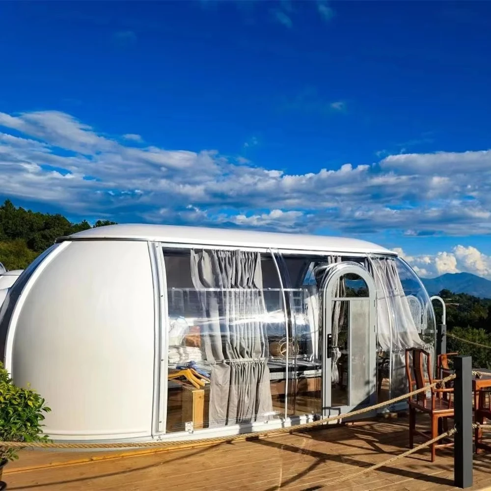 Transparent custom igloo computer star polycarbonate dome tent polystyrene dome hotel restaurant