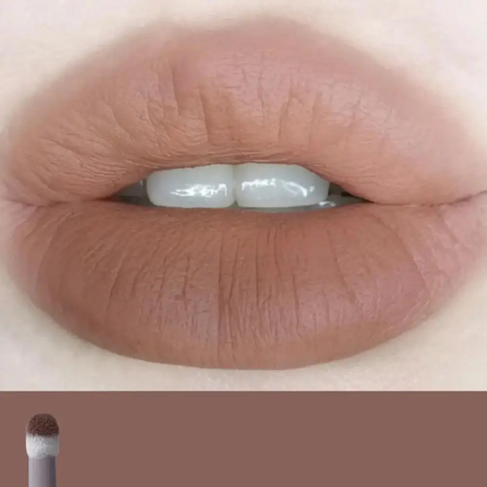 Schwammkopf Luftkissen Lippen creme natürliche matte Lippen glasur Make-up kosmetische koreanische Schlamm Lippenstift Kopf feuchtigkeit spendende Lippen lippe spo f5f0