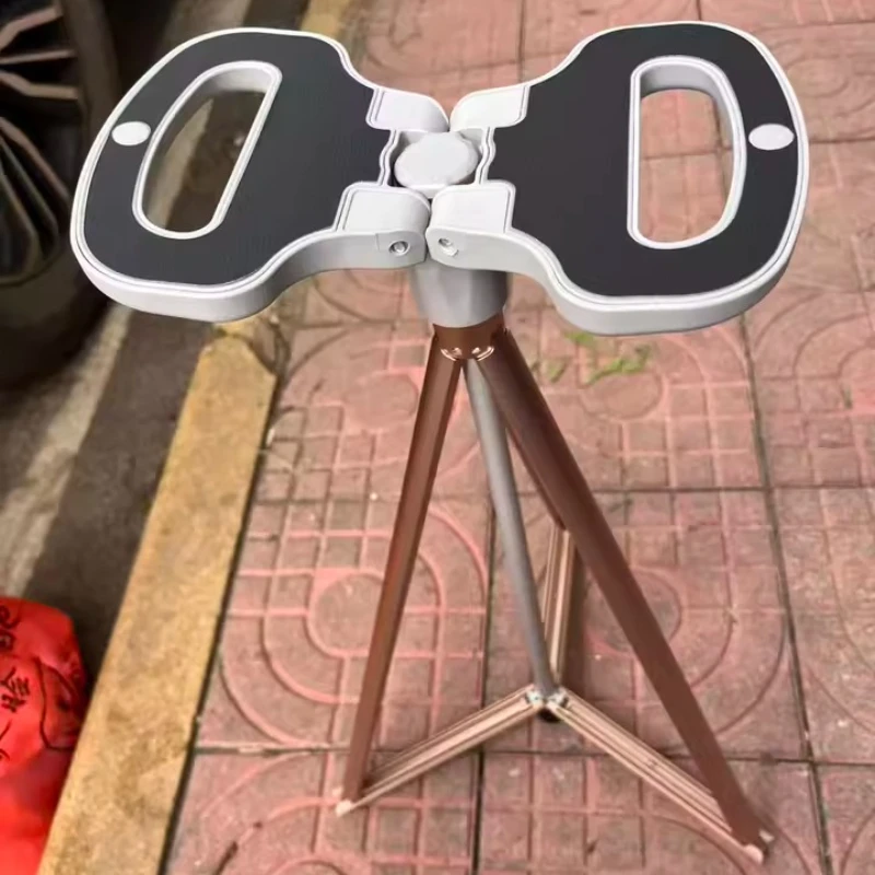 Elderly Crutch Chairs, Casual Seat, Anti-drop Triangular Crutch Non-slip Walking Stick with Seat Can Sit on Four-legged Crutches