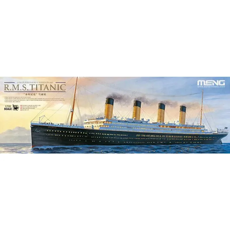 MENG PS-008 1/700 Plesiosaurus Series R.M.S. TITANIC Glue-Free Assembly Model Kit