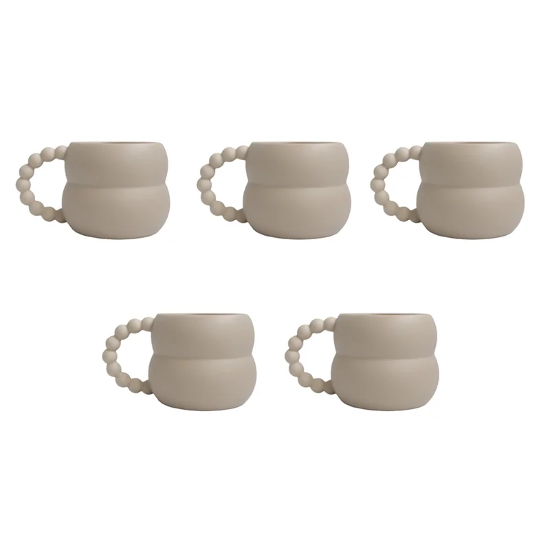 

ELEG-5X Creative Mug Cute Coffee Cup Nordic Home Decor Handmade Art Milk Tea Cup Home Drinkware Personalized Couple B