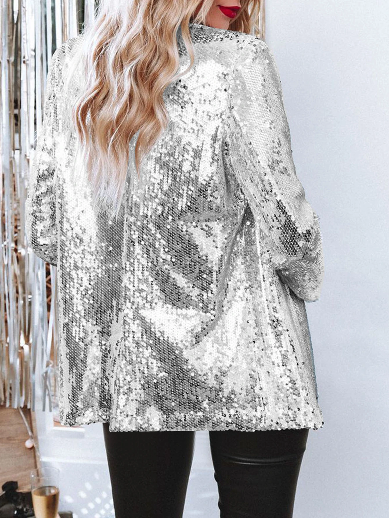 Casual Long Sleeve Straight Tube Armored Suit Body-Fitting Style No Decoration Women's Top Wear Fashion Clothing