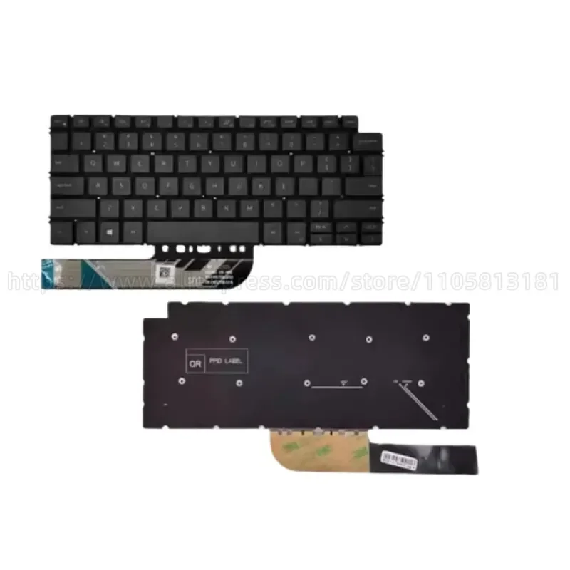 For Dell Vostro 3401 V3401 Inspiron 5493 Laptop Keyboard with Built-in Frame US Layout Replacement Part