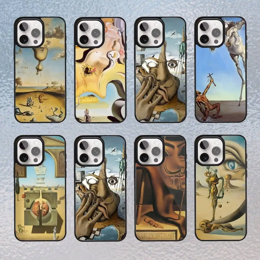 

Etui Salvador Dali Painting Phone Case For iPhone Magsafe Magnetic 17,16,15,14,13,12,11 P Wireless Charging cover