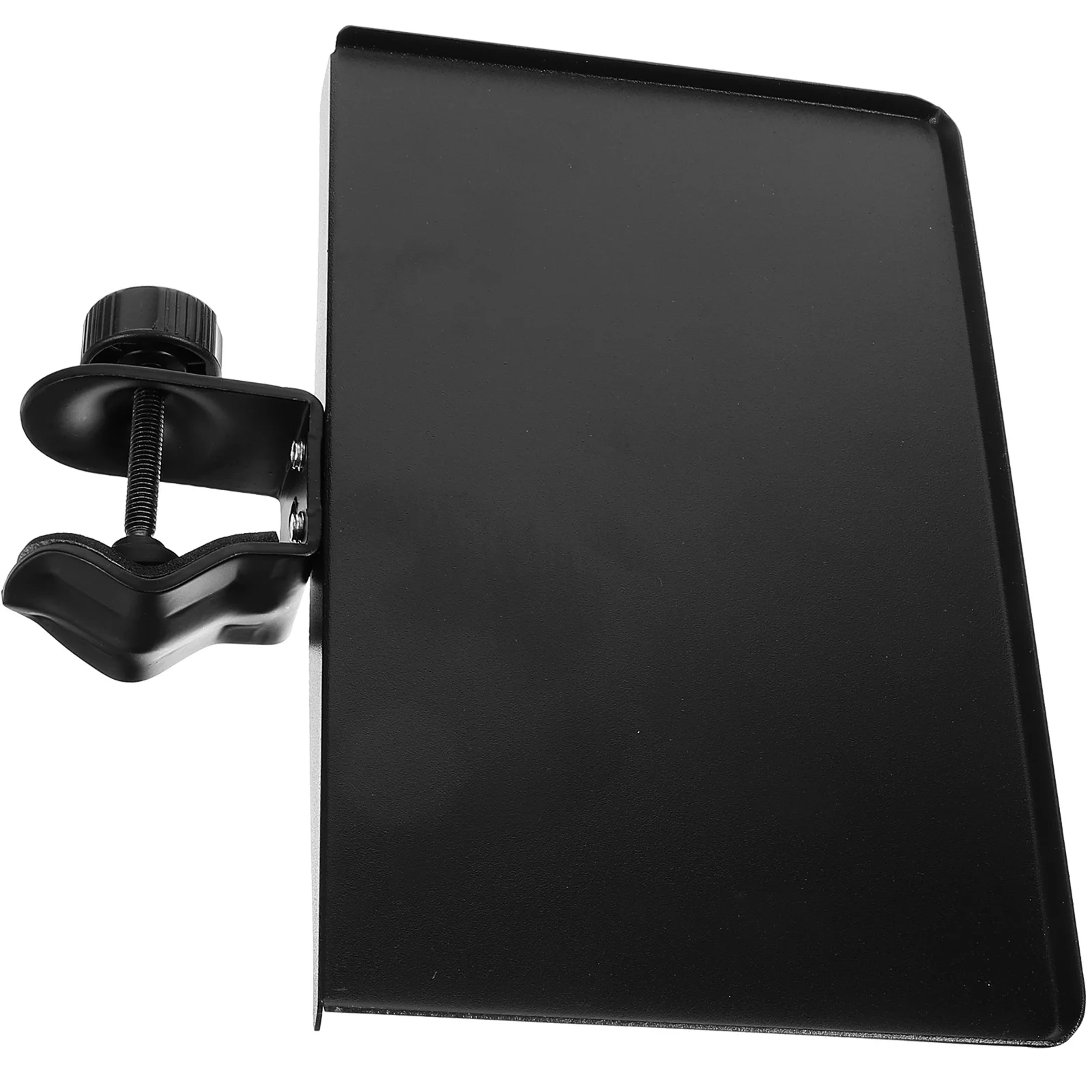 

Live Broadcast Microphone Stand Tray Adjustable Height Sound Card Clip-on Tray for Stage and Office Mic Holder