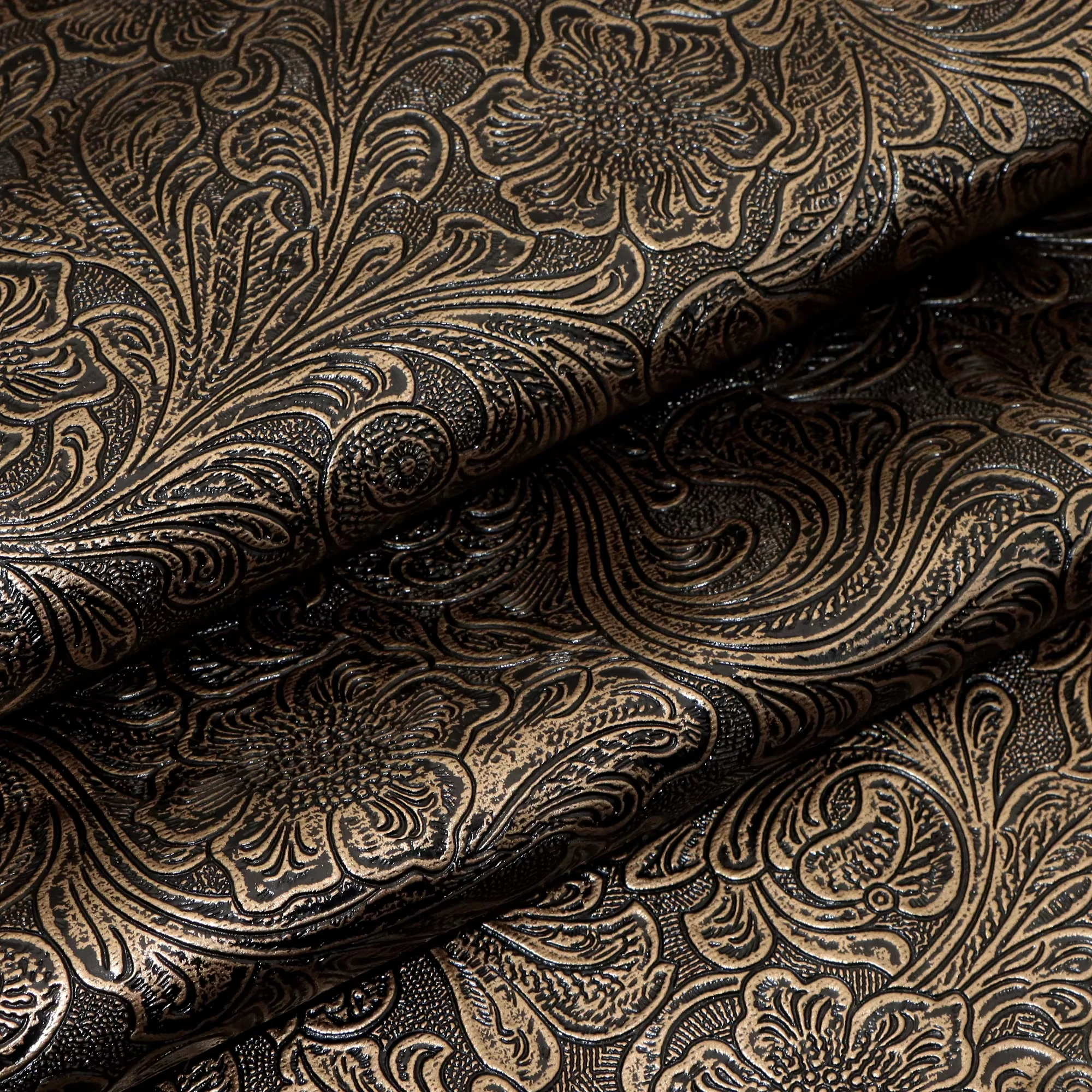 لوح جلد PVC مزخرف هندسيًا مقاس 20 × 33 سم - لوحة من الجلد الصناعي المنقوش للمحافظ والحرف اليدوية #4