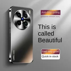 For VIVO X200 Pro Case Hard AG Matte Plating Glass Protective Back Cover Cases For VIVO X200 X200Pro Mini Full Cover Phone Shell