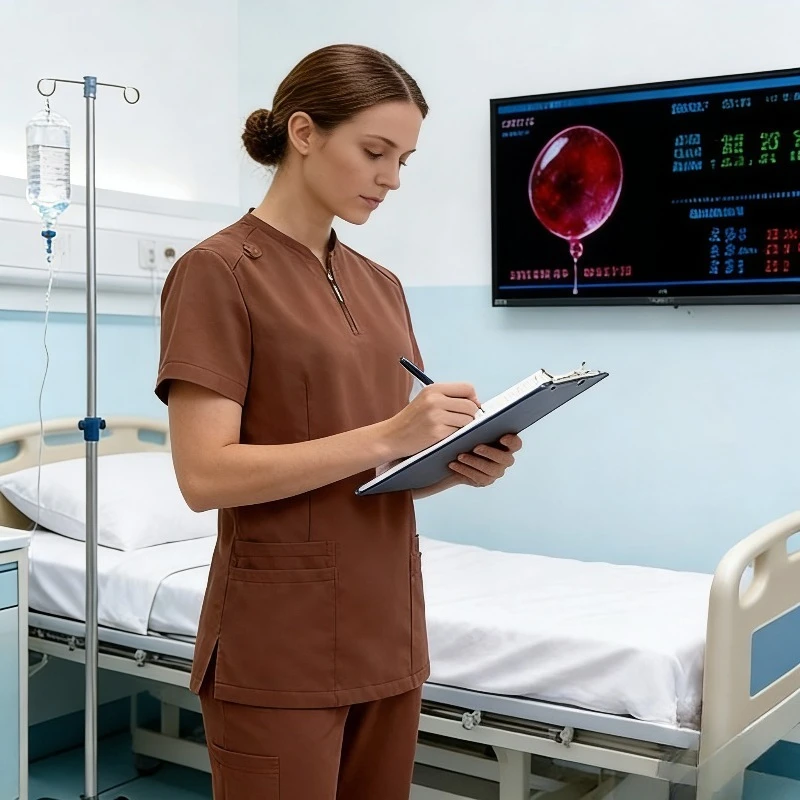 tenue-medicale-neutre-a-manches-courtes-ideale-pour-les-desinfectants-pour-les-mains-en-salle-d'operation-les-blouses-d'isolement-et-les-uniformes-de-clinique-dentaire