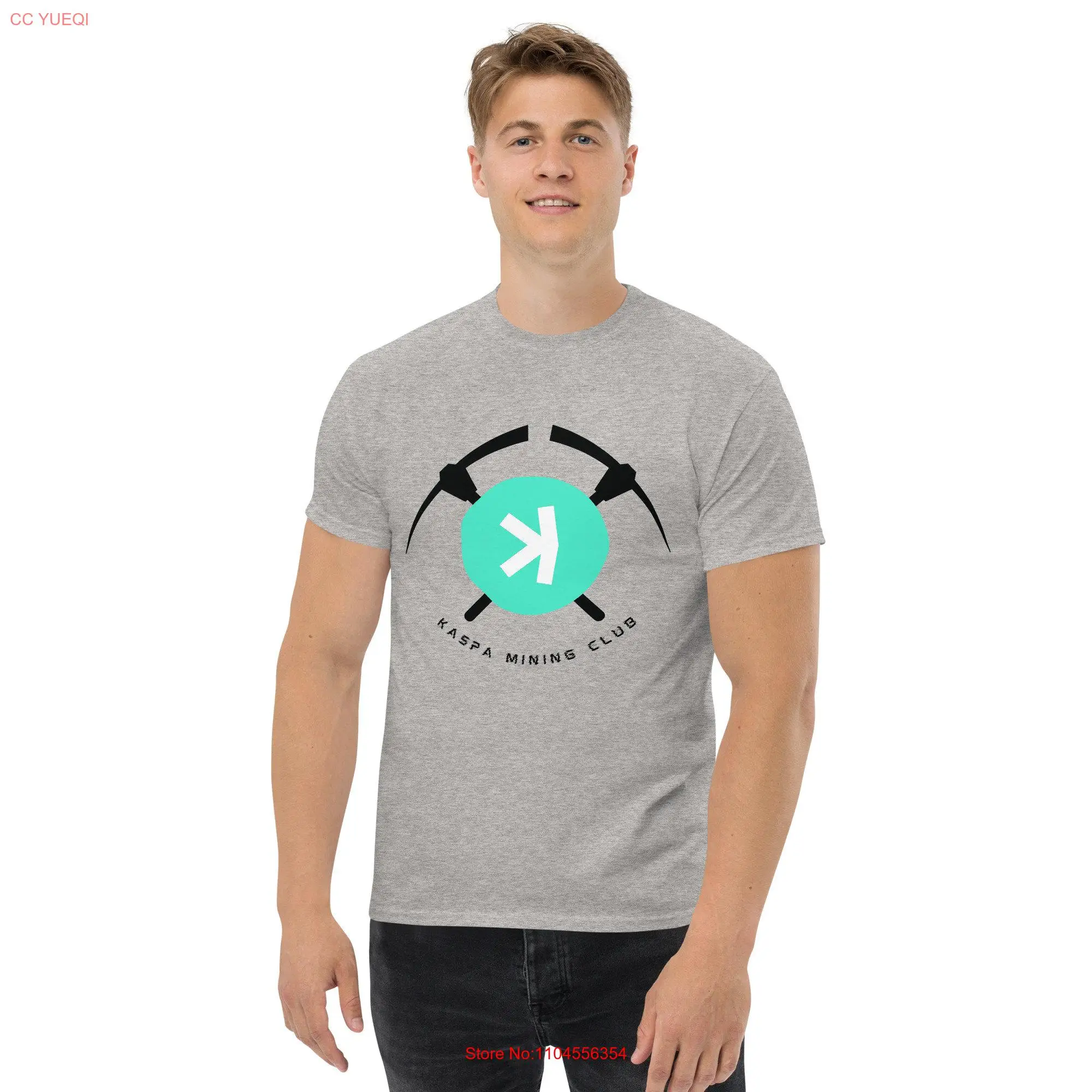 Kaspa Mining Club T Shirt Great for Crypto Miners long or short sleeves