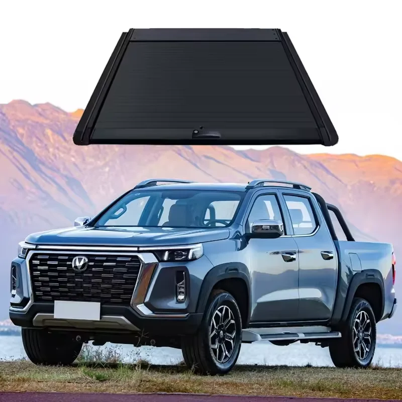 Pickup Tonneau Cover Roller Shutter Lid Truck Bed Rolling Curtain Push Pull Back Box  For Changan Lantup Hunter F70