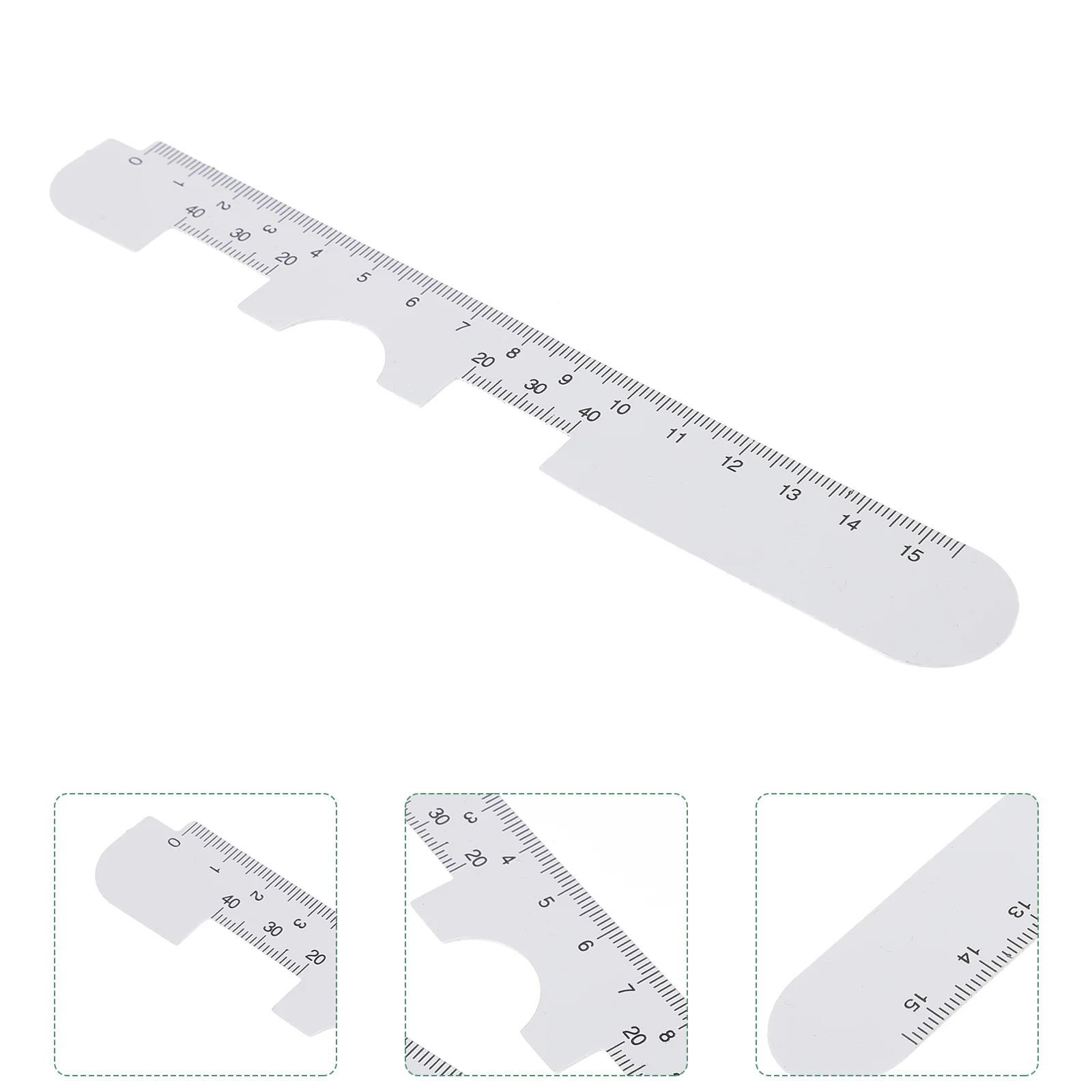 10 PCS Plastic Pupil Distance Ruler Eye Ophthalmic Tool PD Ruler for Eyeglasses Measuring Instrument Hospital Pharmaceutical
