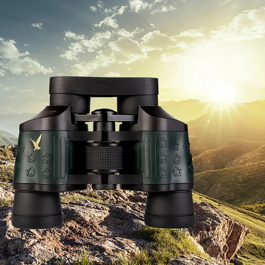 

60x60 binoculars HD Bak4 Professional High magnification Green Suitable for outdoor sports bird watching camping binoculars