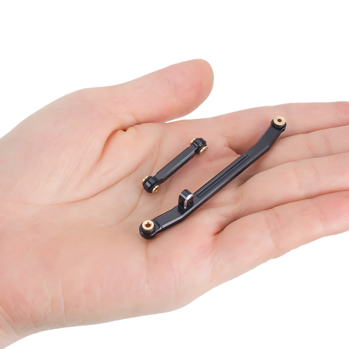 1/24 Axial SCX24 CNC Aluminum Link Rods – Steering Linkage Upgrade for Deadbolt C10 JLU Gladiator Bronco Crawler