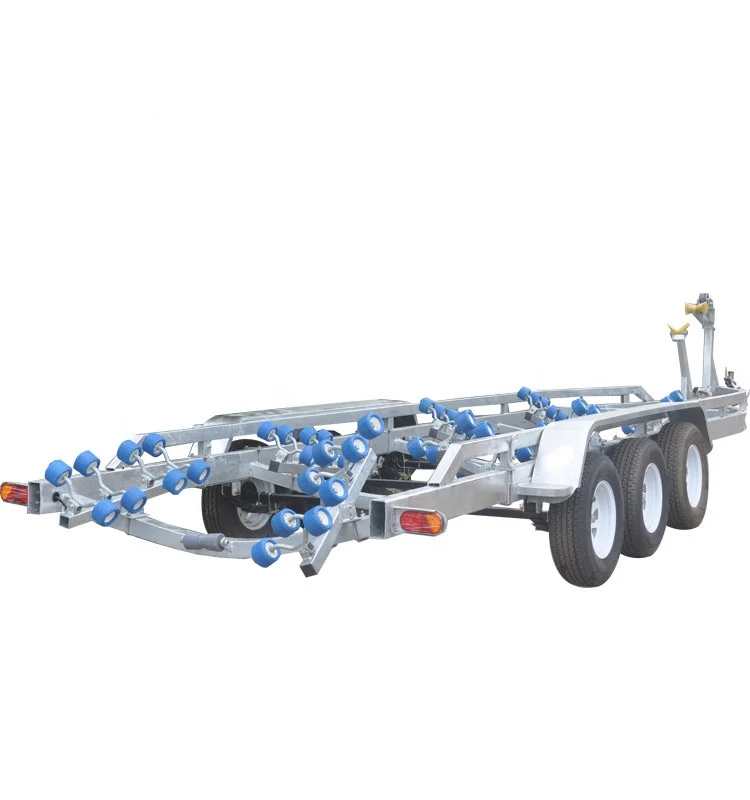 Heavy Duty Triple Axles Long Boat Trailers for Yacht Transport