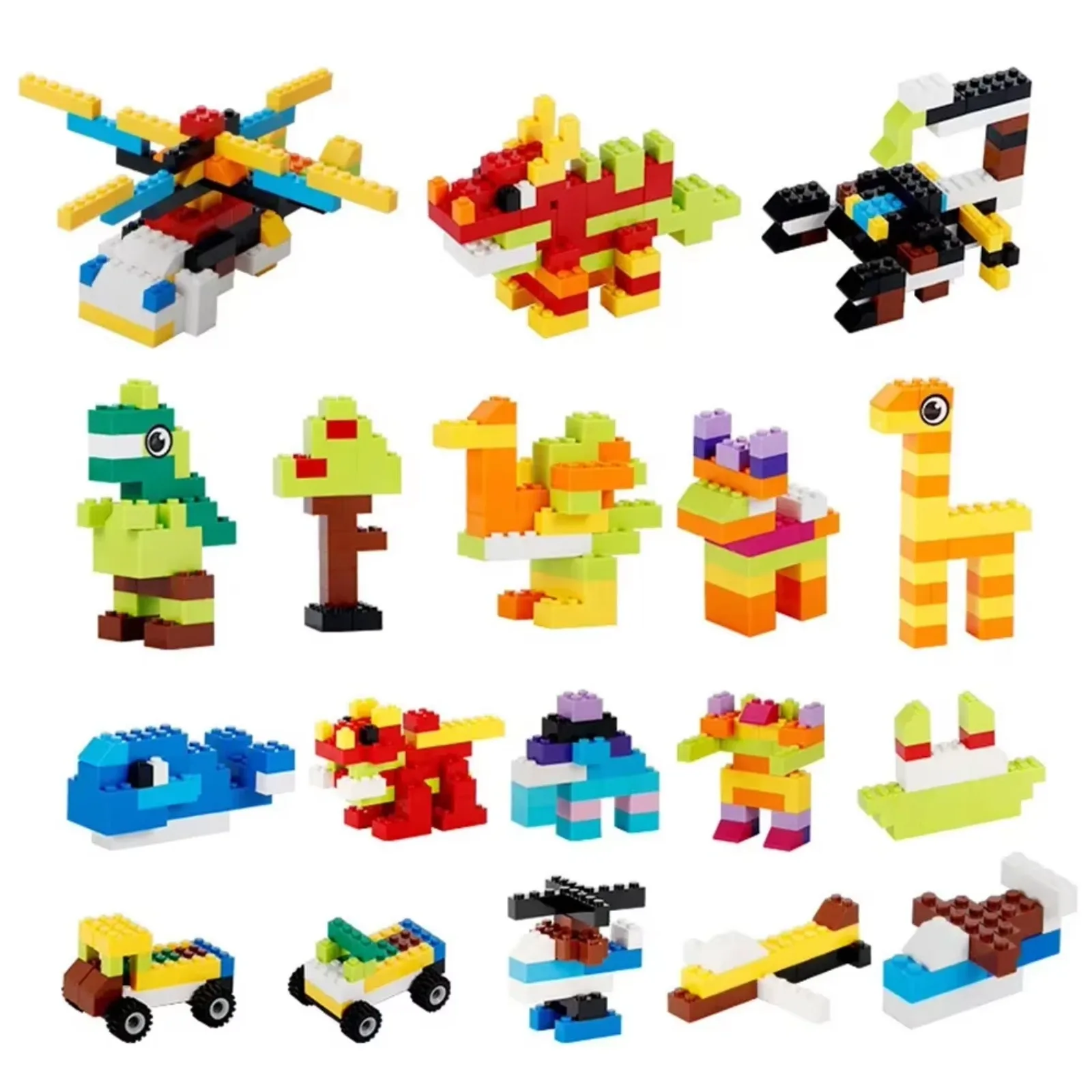Small Particles Building Blocks Bulk Set, High Precision ABS Plastic Bricks for Creative STEM Toys (Random Colors)
