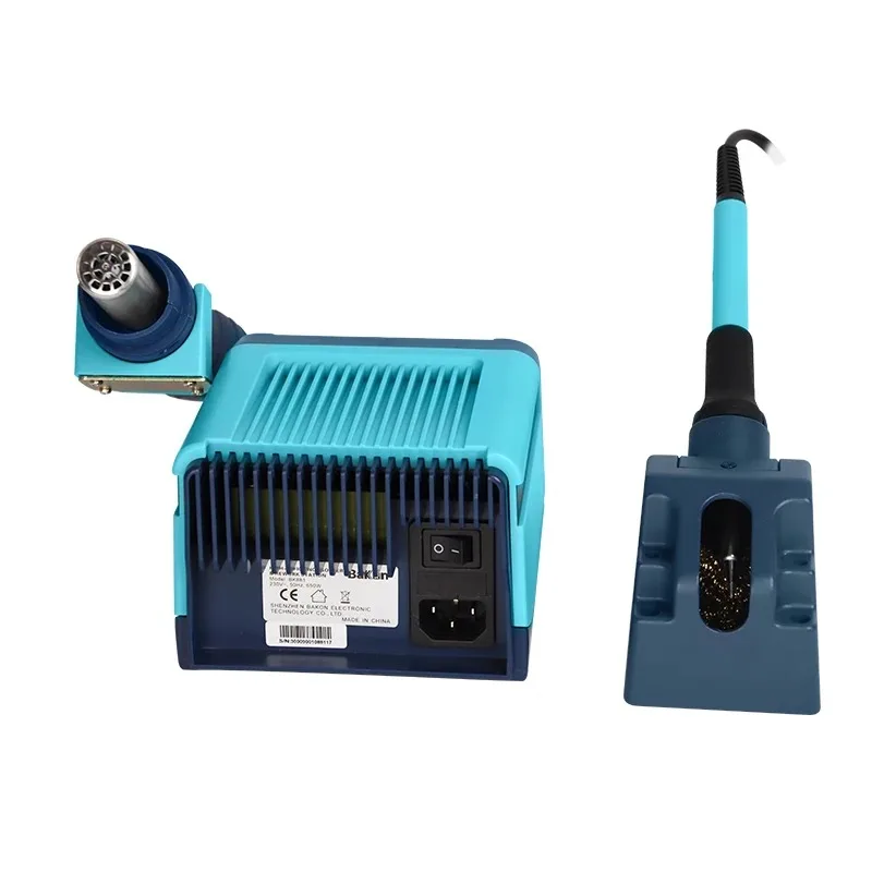 Bakon BK881 2-in-1 Soldering Hot Air Station Digital Display Thermostatic 560W Blower Air Gun 90W Soldering Station