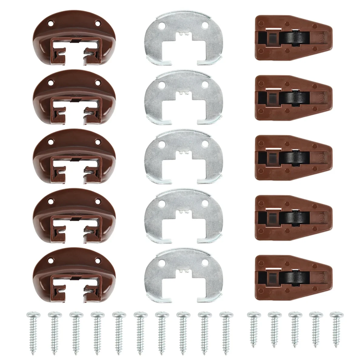 N09R 5Sets Replacement Drawer Track Slide Kit,Track Drawer Guides Furniture Parts for Dressers,Hutches and Nightstand Drawer