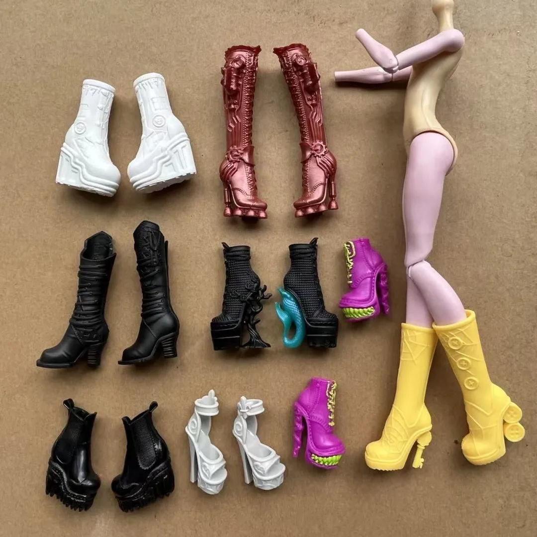Monster-Puppenschuhe und -Stiefel im Maßstab 1:6, DIY-Sandalen, Anziehzubehör, Persönlichkeitsspielzeugteile für weibliche Puppen, Dekorationen – Detail 2