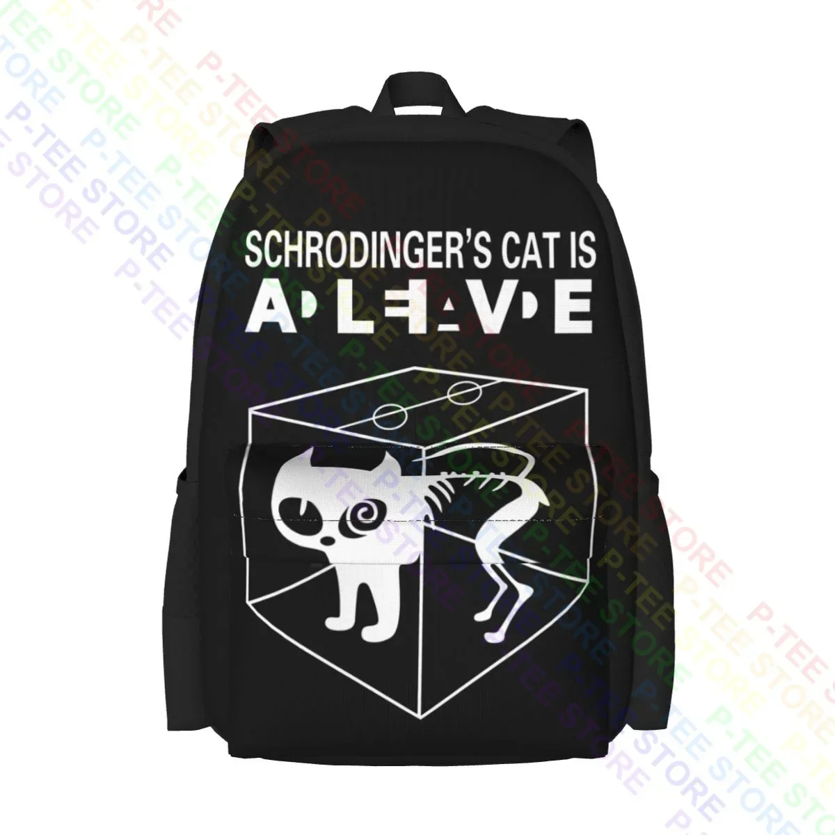 Schrodinger S Cat Is Alive Dead I-The Big Schroedinger Tv Bang Theory Large Capacity Backpack Bookbag Clothes Backpacks