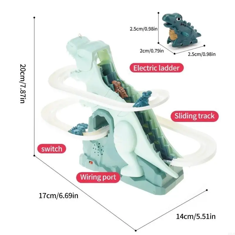 Escalier dinosaure électrique grimpant jouet éducatif pour les enfants Gift d'anniversaire amusant A2UB