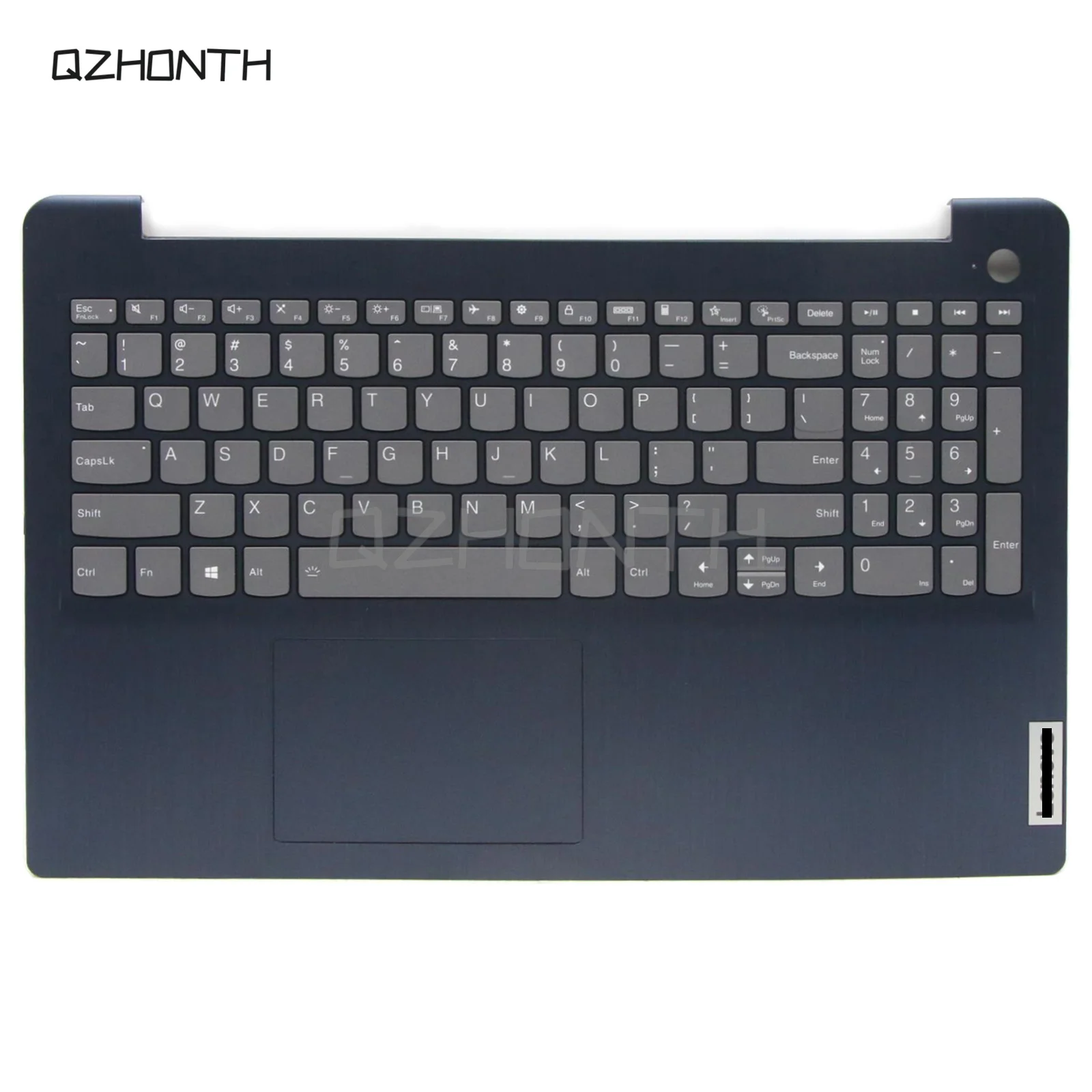 New For Lenovo IdeaPad 3-15ADA6 3-15ALC6 3-15ITL6 Palmrest w/ Backlit Keyboard (Fingerprint Hole Version) 5CB1B60432 Blue