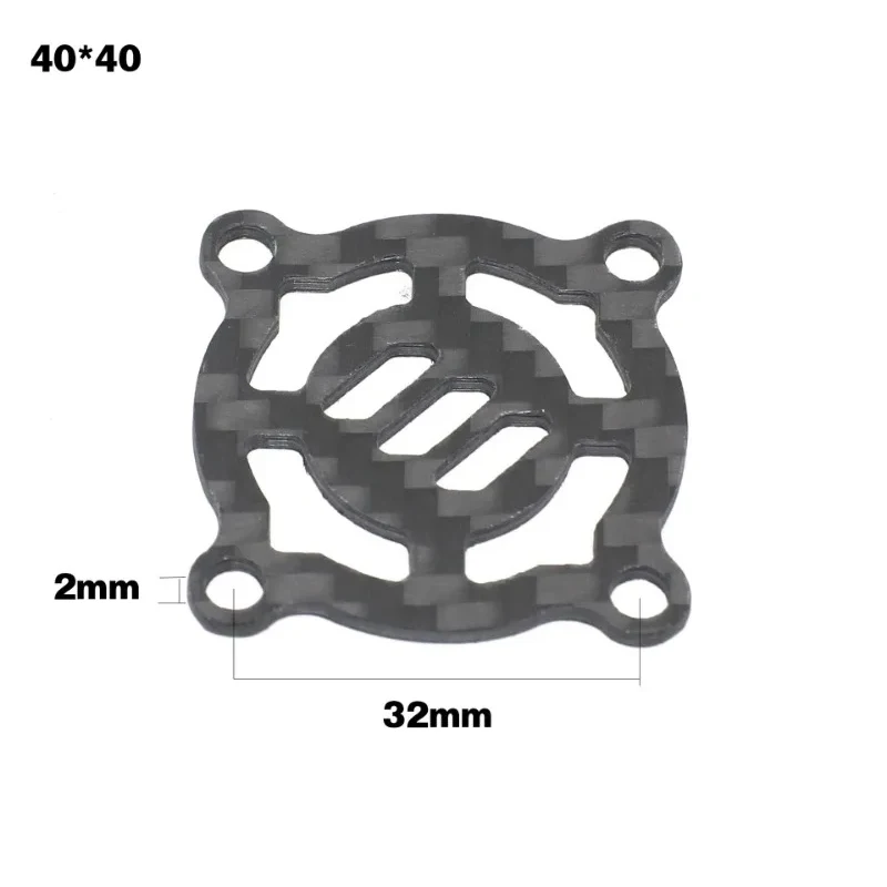 Carbon Fiber Cooling Fan Cover 40x40mm 30x30mm For RC Motor ESC Electric Regulating Fan Protection Cover