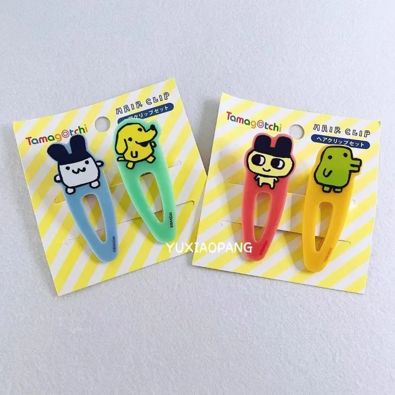 Horquilla para el pelo estilo dibujo animado, dulce, con diseño de mascota Magotchi Memetchi Guruguru Tamagotchi, clip lateral para flequillo de estudiante, con diseño de mascota, para cabello con flequillo.