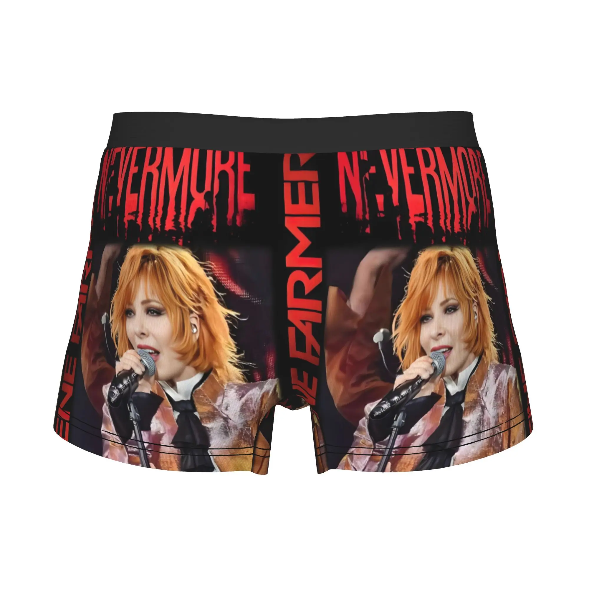 Mylene Farmer  Boxers Shorts Men French Singer  Briefs Underwear Fashion Underpants