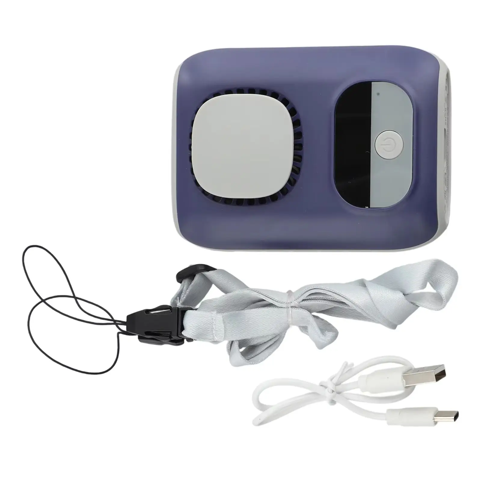 

Compact Clip-On Outdoor Fan - 4000mAh Long-Lasting Battery 10500RPM Brushless Motor 14m/s Wind For Waist/Neck With Hanging Rope