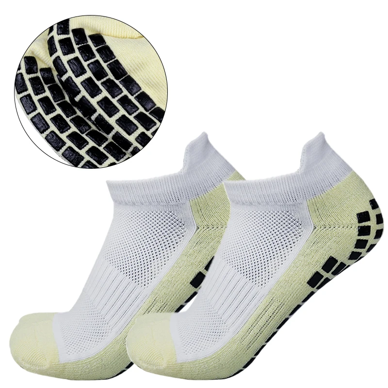 New Training Slip Resistant Silicone Soccer Socks Breathable Outdoor Short Sports Men Women Football Socks