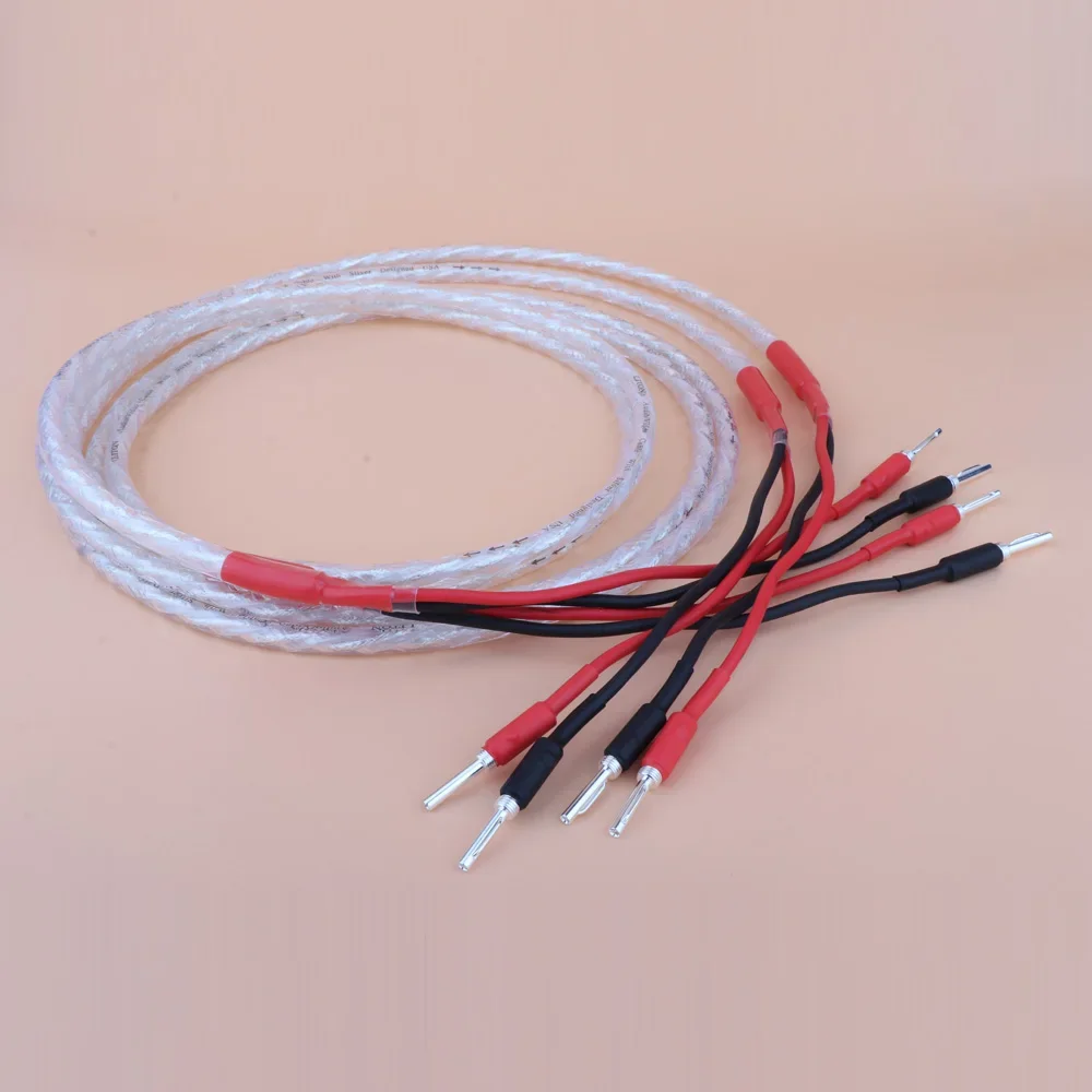 Audiophile Hiend hifi Audio Banana Plug AMP Speaker Cable wire 3mm2 Banana Speaker Cable   Wire