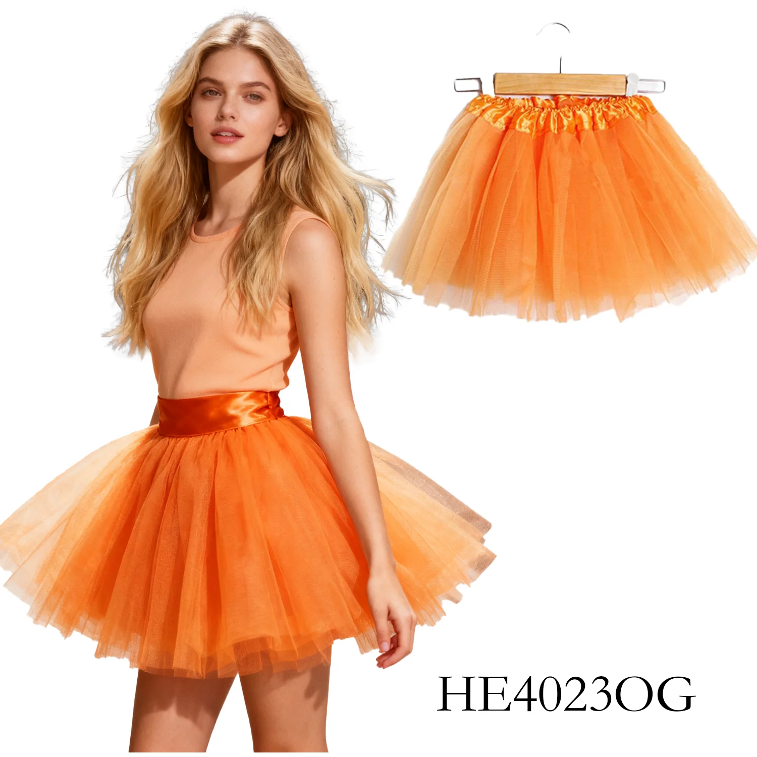 

PESENAR The Orange Chiffon Dress From The 1980s Was Suitable for Scenes Such As Parties and Carnivals in The 1980s