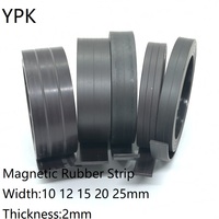1Meter/LOT Rubber Magnet 10*2 12*2 15*2 20*2 25*2 mm  Flexible Magnetic Strip Tape 10X2/12X2/15X2/20X2/25X2mm thickness 2mm