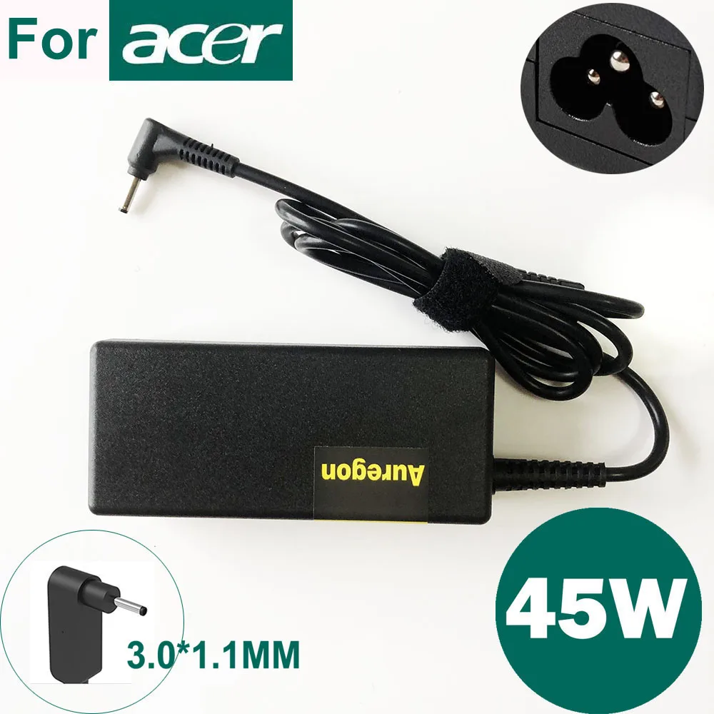 

Genuine AC Adapter Laptop Charger 19V 2.37A 45W for Acer Swift 1 3 SF113-31 SF114-31 SF314-51 SF314-52 SF315-41