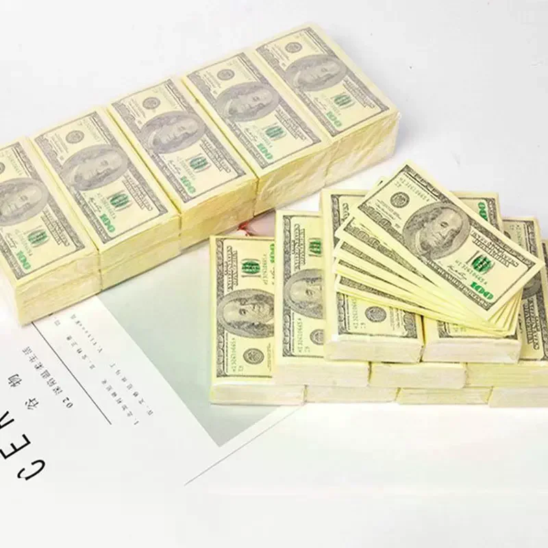 

Doll Toy 9 Pcs/set 100 Creative Dollars Money Napkins Paper Toilet Bath Party Supplies For Home And Professional Use