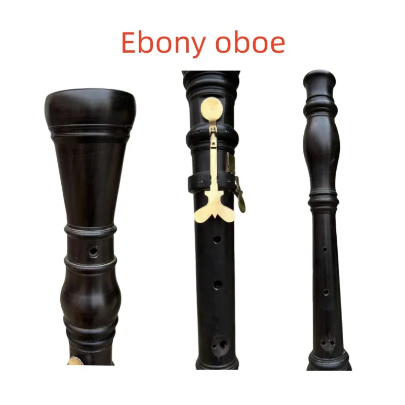 

Professional German Ebony wood Baroque style Oboe A-415HZ, with Chanter Reed