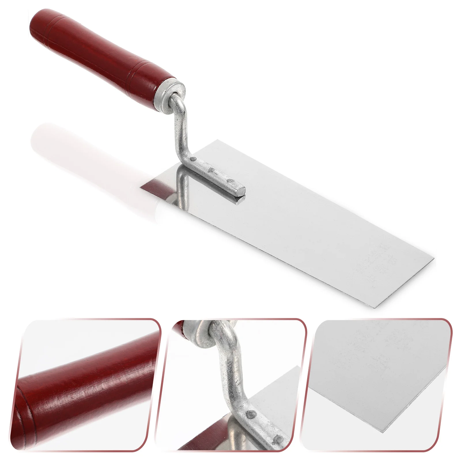 

10PCS High Duty Stainless Steel Putty Knife Drywall Brick Plaster Trowel Finishing Trowel for Cement Concrete Wooden Handle