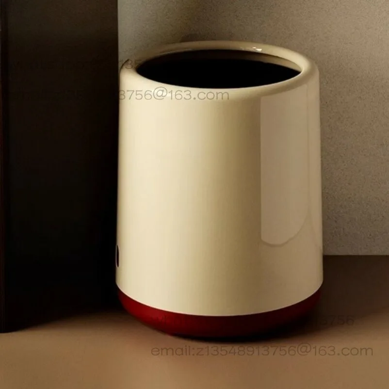 

Trash Can Household Living Room Kitchen Bathroom Bedroom Office Light Luxury Wastebasket Toilet Study Storage Bucket