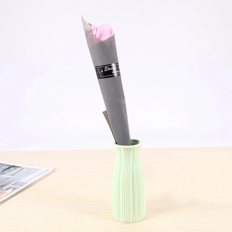 10Pcs Single Rose Simulation Korean Rose Soap Flower Valentine'S Day Gift Soap Roses Single Artificial Soap Flower 2-A79M