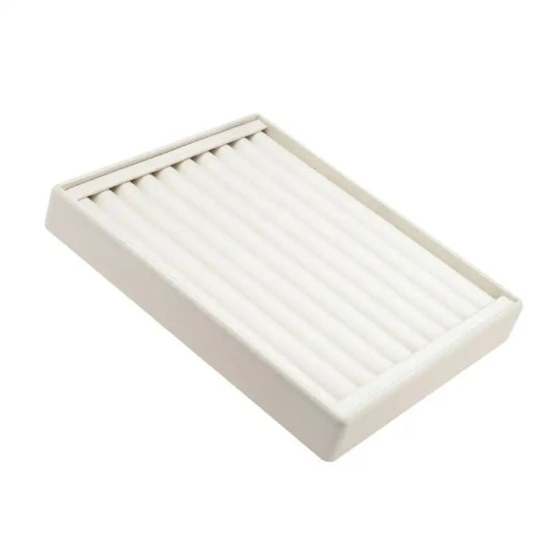 A52E Hochwertiges Multi-Ringhalter-Tablett aus Leder, 20 x 25 für professionelle Präsentation und persönliche Sammlung – Detail 3